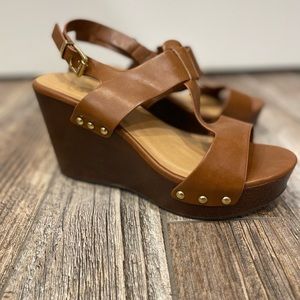 City Classified Wedge Sandals